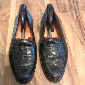 Zelli Handcrafted Italian Crocodile Loafers